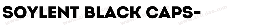 Soylent Black CAPS字体转换